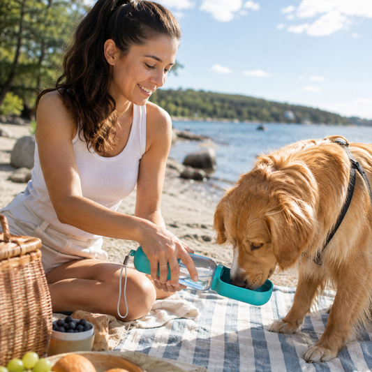 Portabel vattenflaska för hund