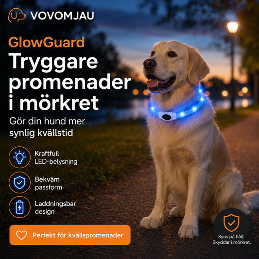 GlowGuard Reflexhalsband för hund