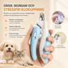 Klosax med LED-lampa för hund och katt