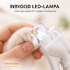 Klosax med LED-lampa för hund och katt