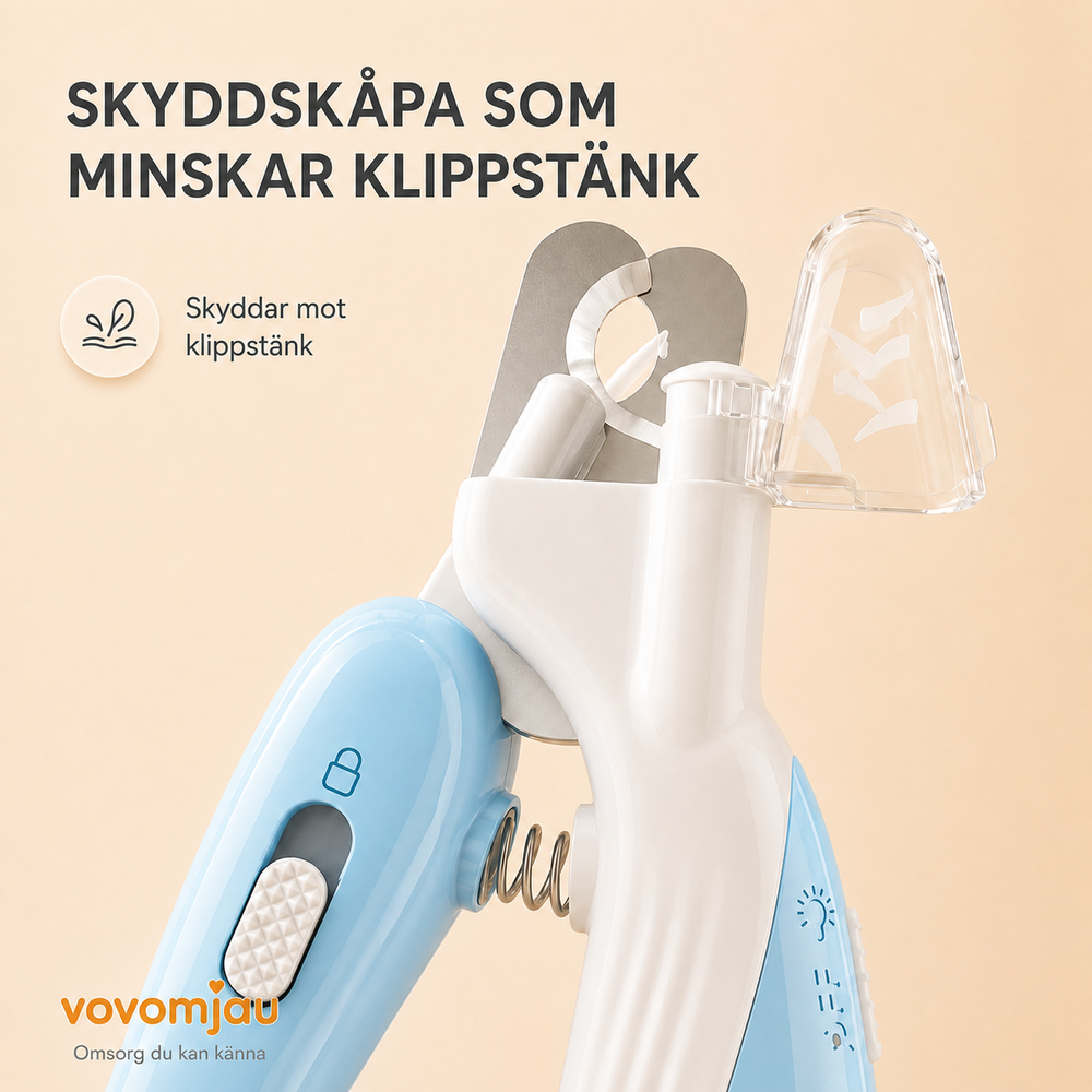 Klosax med LED-lampa för hund och katt