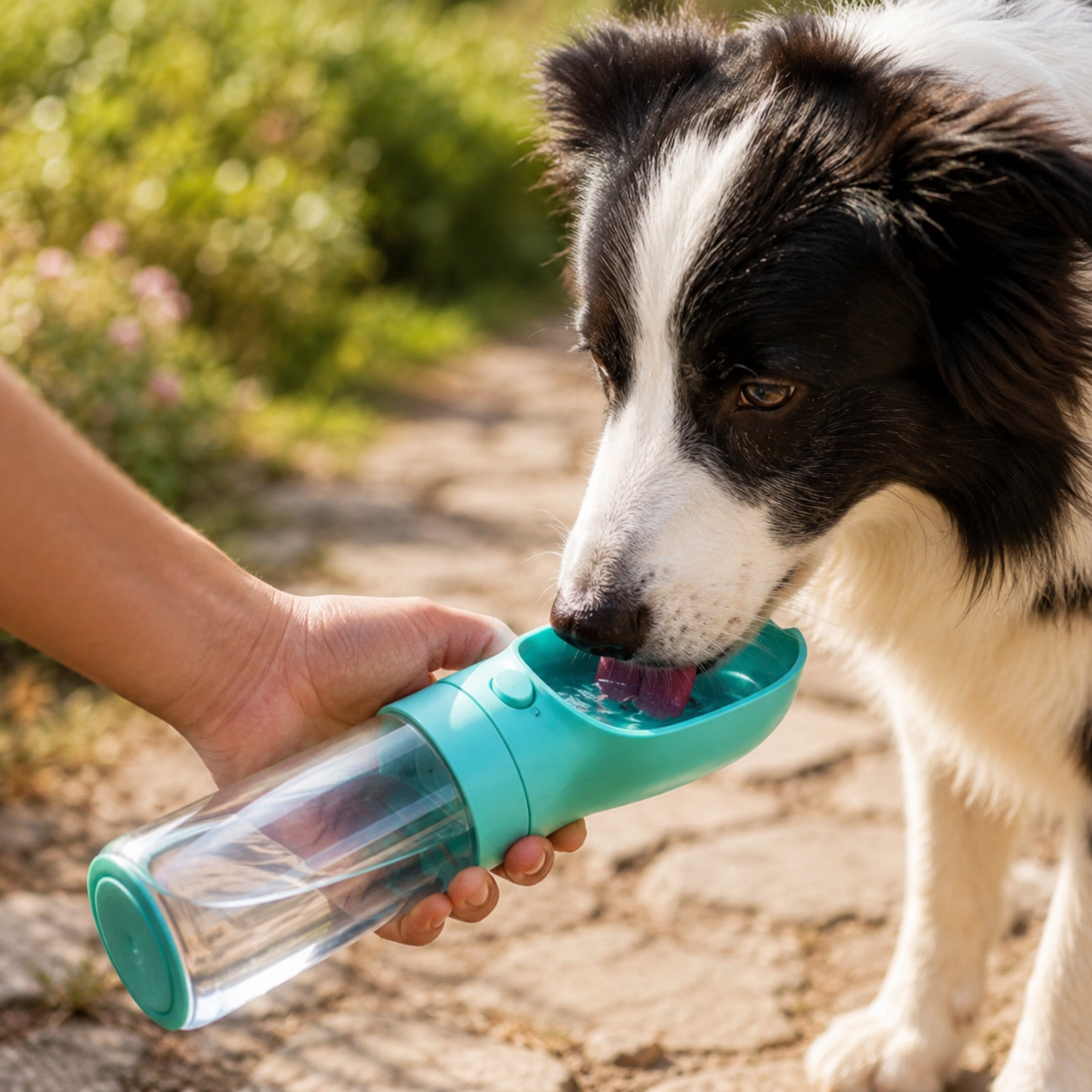 Portabel vattenflaska för hund