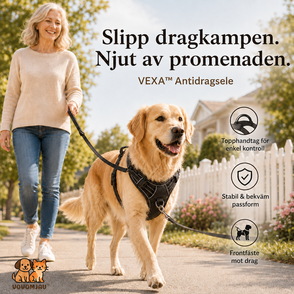VEXA™ Antidragsele för bättre kontroll